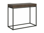 Laviecasa extendable console table in wood and steel - Brown - 5 thick extensions WWXL38073