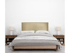 Laviecasa Smooth Faux Leather Headboard 110x105cm with Legs for 105cm Beds - Champagne QJNY31386