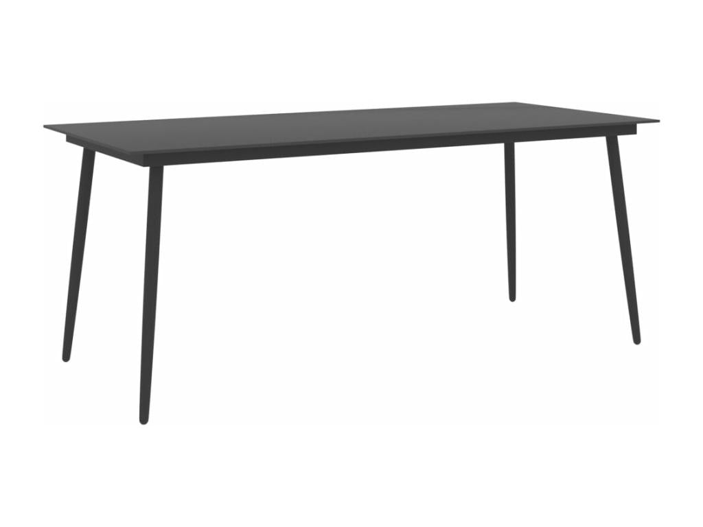 9-Piece Black Garden Dining Set UUDI41893