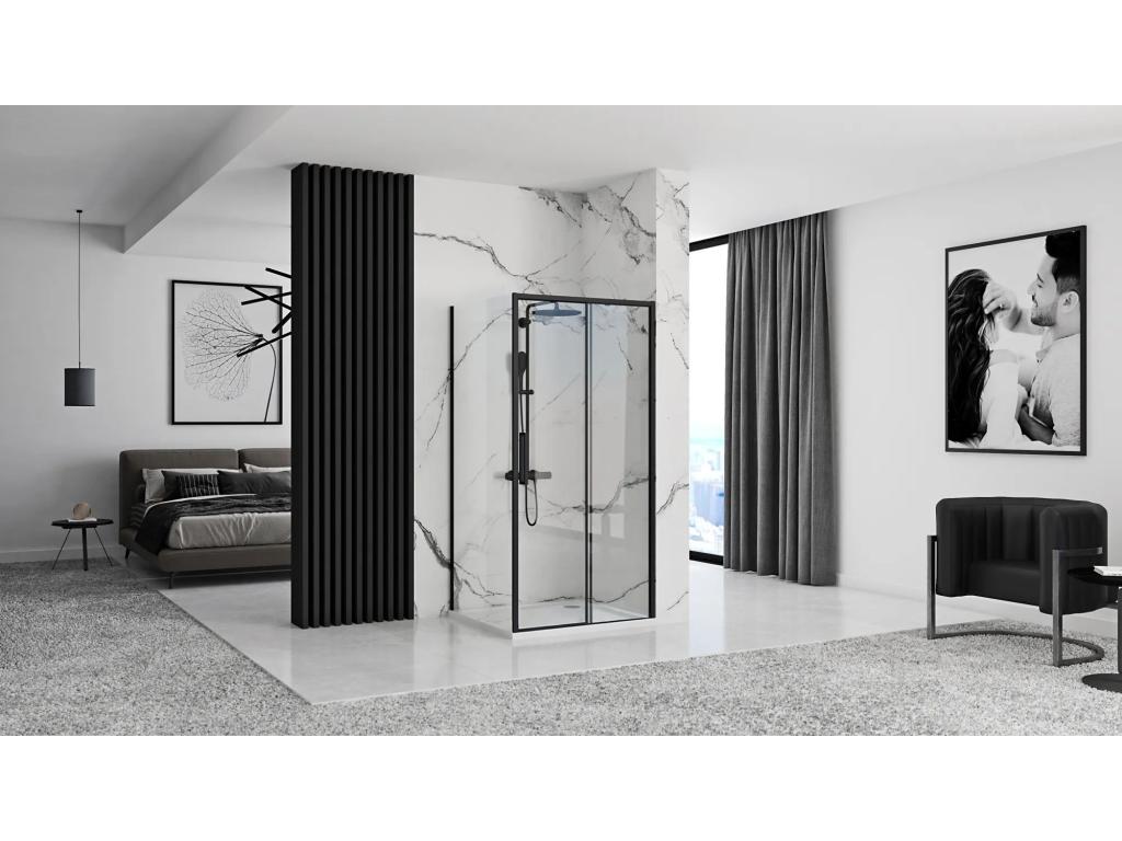 Meubiana Rapid Shower Enclosure 120x80 Black