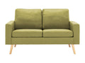 2-seater sofa, green fabric, BIRN34194