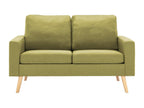 2-seater sofa, green fabric, BIRN34194