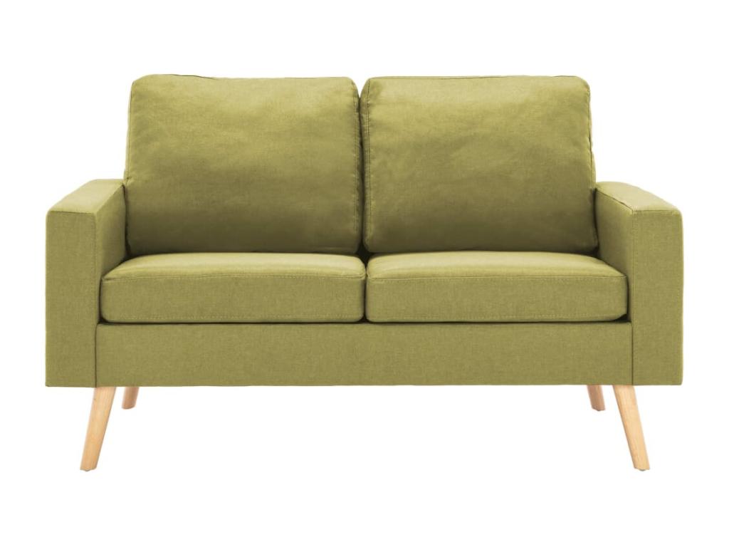 2-seater sofa, green fabric, BIRN34194