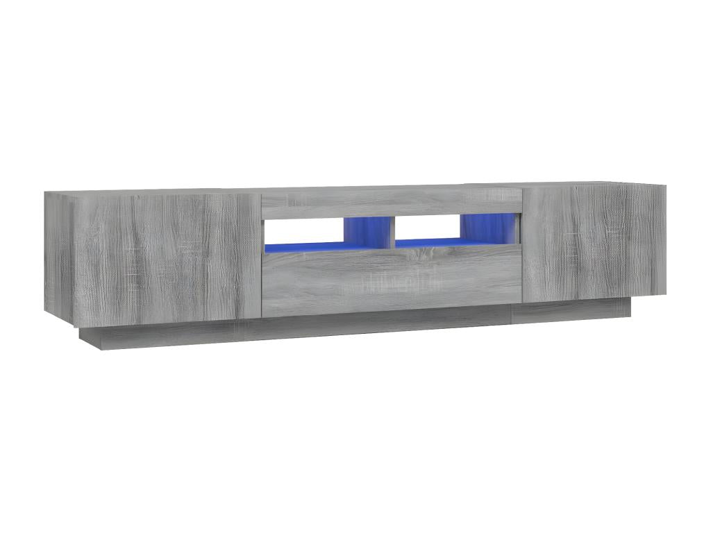TV stand set with Meubianaères LED 2 pcs Meubiana grey