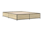 Laviecasa oak bed frame (without mattress) 135x190 cm LSEB31508