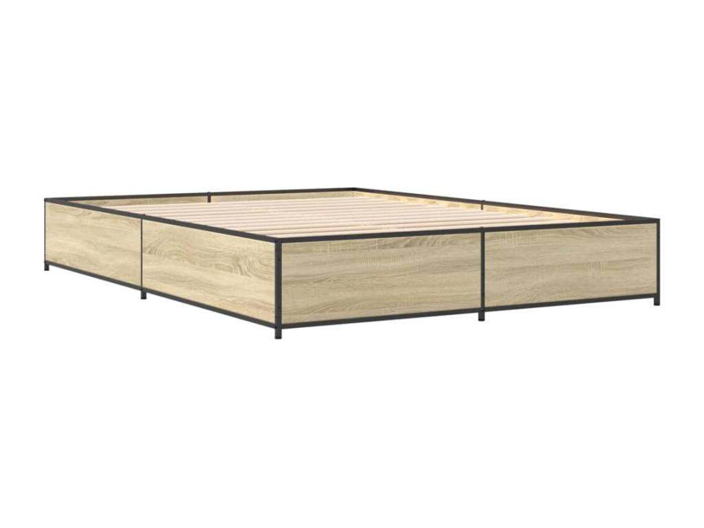 Laviecasa oak bed frame (without mattress) 135x190 cm LSEB31508