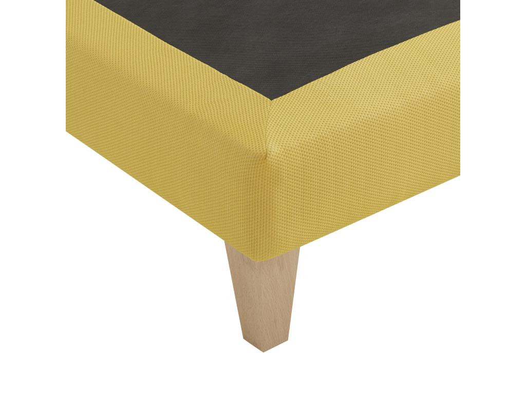 Aurore Yellow Upholstered Decorative Bed Base - Laviecasa 2x90x190 YFKE23104