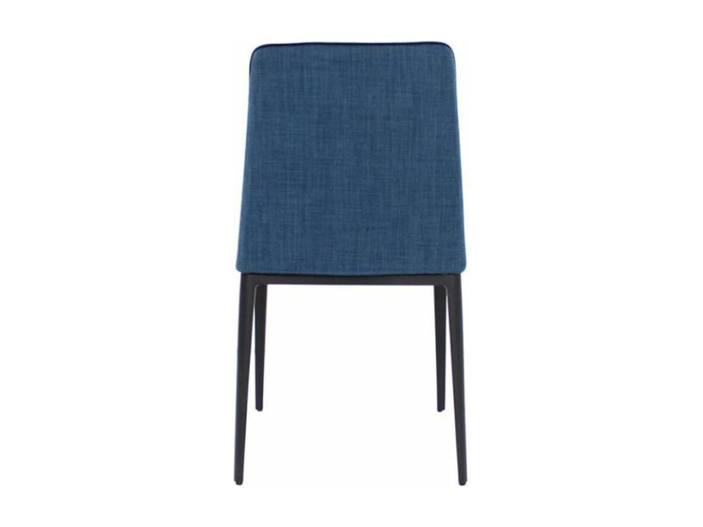 Meubiana fabric chair with black steel legs - set of 2 - Meubiana color 04