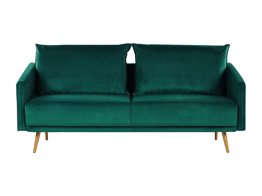 Laviecasa Emerald Green Velvet 3-Seater Sofa ZXVL86235