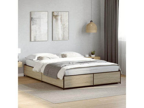 Laviecasa oak bed frame (without mattress) 135x190 cm LSEB31508