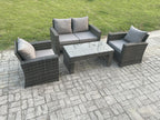 4-Seater Rattan Garden Furniture Set, Garden Sofa Set with Coffee Table NGFD78303