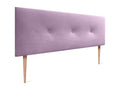 Laviecasa Smooth Velvet Headboard with Buttons 150x115 with Bed Legs 150/160 - Pink OROZ28015