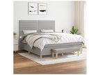 Meubiana bed base with light grey mattress 180x200 fabric