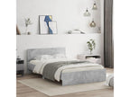 Bed frame with headboard, concrete grey, 135x190 GFZG36583
