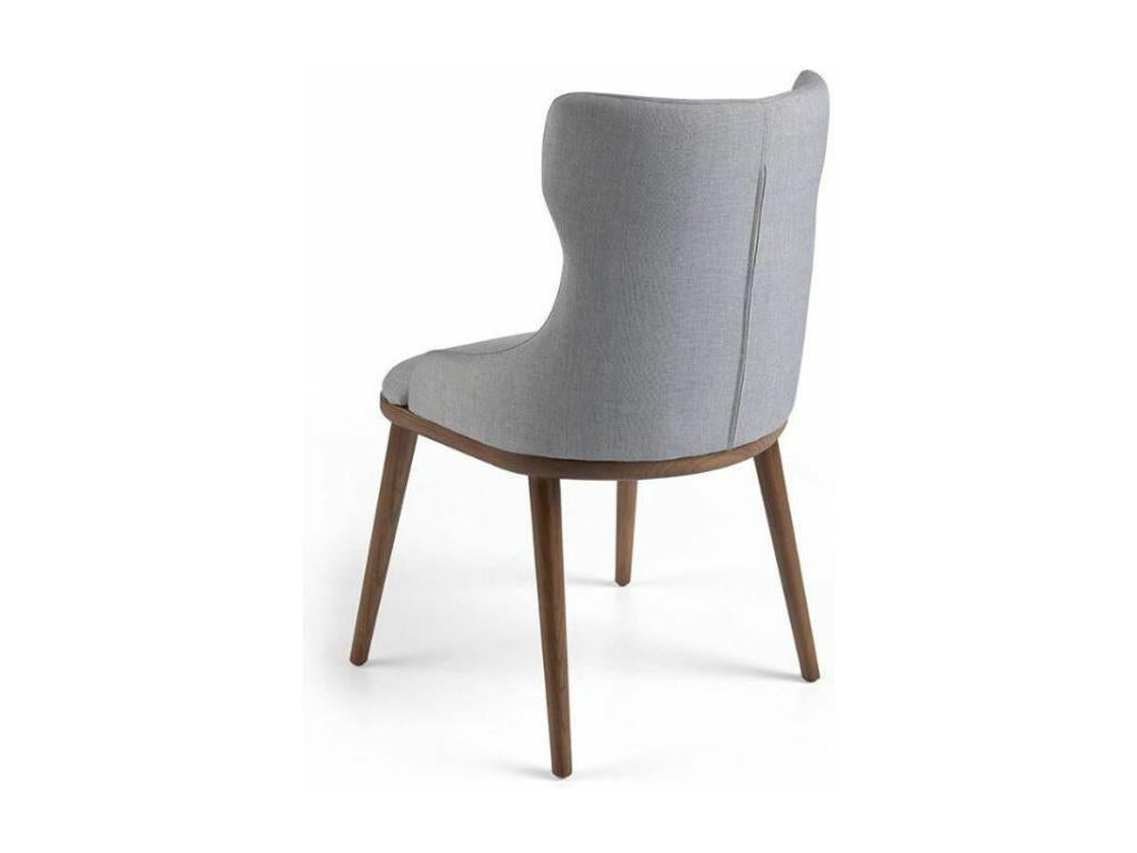 Upholstered chair with fabric armrests and solid ash and walnut legs, Laviecasa - Colour Laviecasa 07 KCAA99674