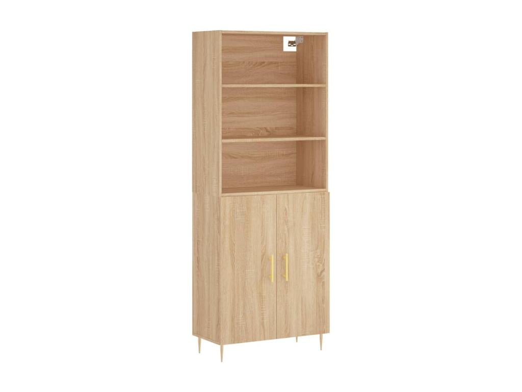 Meubiana Oak Highboard 69.5x34x180 cm Engineered Wood