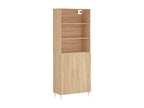 Meubiana Oak Highboard 69.5x34x180 cm Engineered Wood