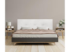 Laviecasa Natural Wool Headboard with Buttons 150x105cm with Legs for 150cm Beds - White VNWZ68297