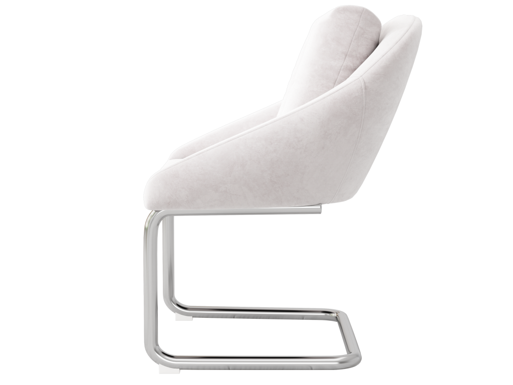 Set of 2 velvet chairs - metal frame - Beige ILKW09702