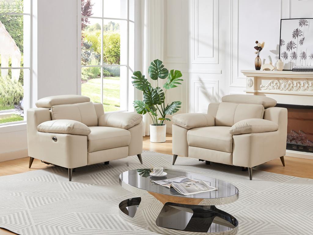 Laviecasa electric armchair in beige leather Laviecasa EHJT23857