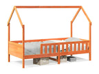 Children's bed frame in the shape of a house, 90x190cm, solid pine wood TDRV78811