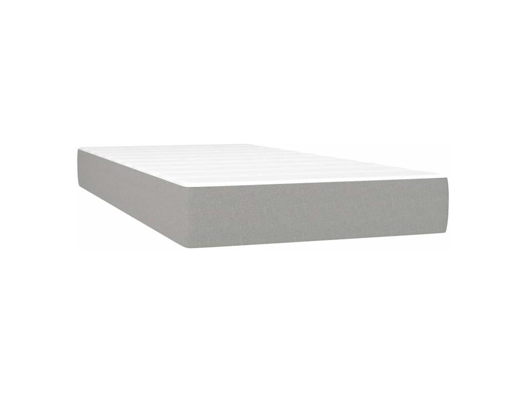 Laviecasa bed base with light grey mattress 90x200 Fabric XDQY74175