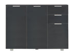 Glossy black sideboard 107x35x80.5 cm UZOP70672