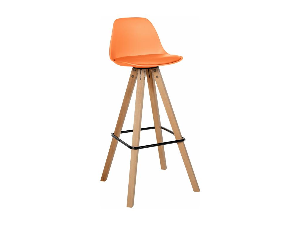Brown wooden bar stool/chair, 38x44x99 cm, 10 0004625 UNTW20105