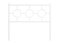 White metal headboard, 100 cm