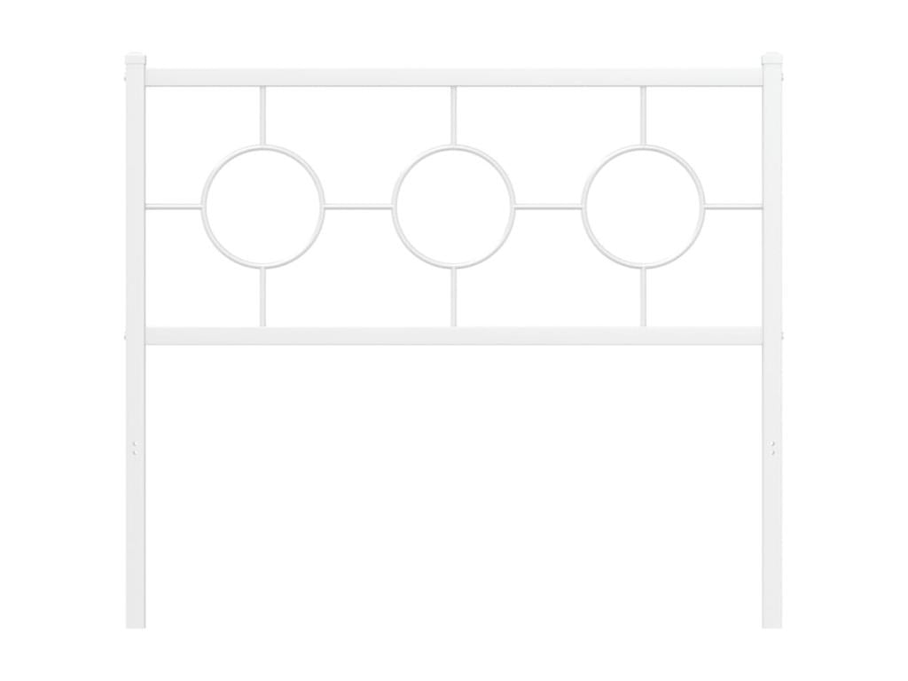 White metal headboard, 100 cm