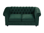 Laviecasa AHDH76806 2-seater green velvet sofa
