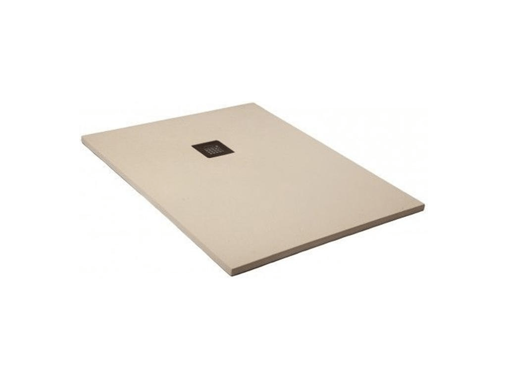 Shower tray 180x115 cm Laviecasa Extra Thin White Laviecasa Ral 1013 in Synthetic Resin and Marble Powder with Freestanding Drain XDPX95221