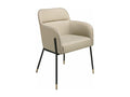 Leo-Color Laviecasa 16 BMKU58231 chair in beige faux leather and eco-leather with steel legs