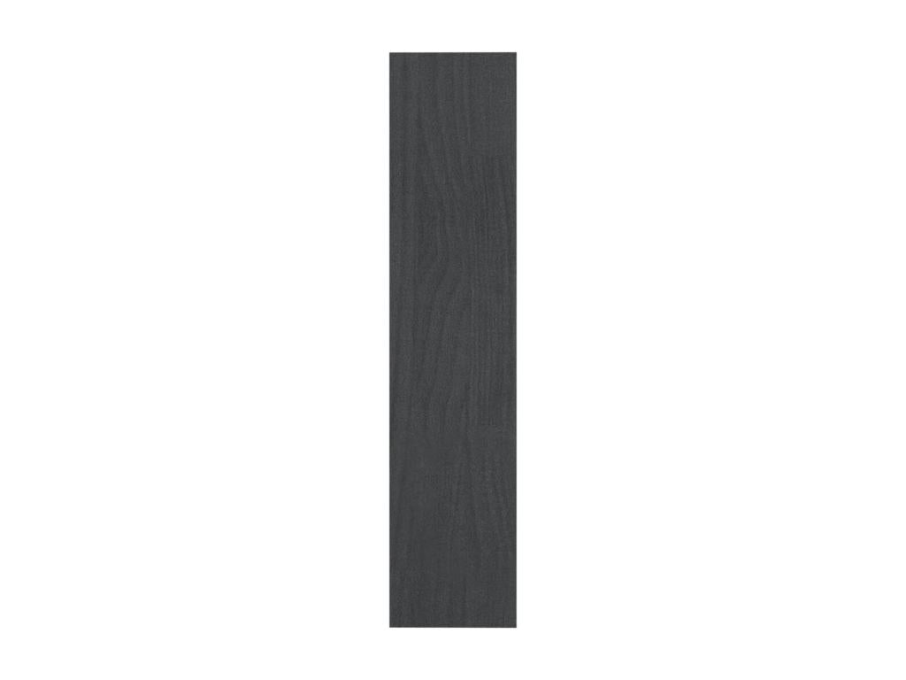 Grey Room Divider/Bookcase 100x30x135.5 Solid Pine OVRB37255