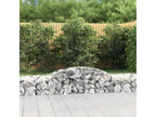 6-piece arched gabion baskets, 300x50x40/60 cm, galvanized iron