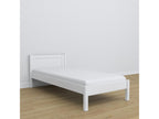 Single wooden bed N02 White 100x180 EIBK75096