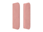 Headboard with wings, Pink, 203x16x78/88 cm, Velvet, BXDA57314