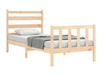 Bed frame with headboard 90x200 solid wood STZJ25957