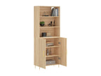 Meubiana Oak Highboard 69.5x34x180 cm Engineered Wood