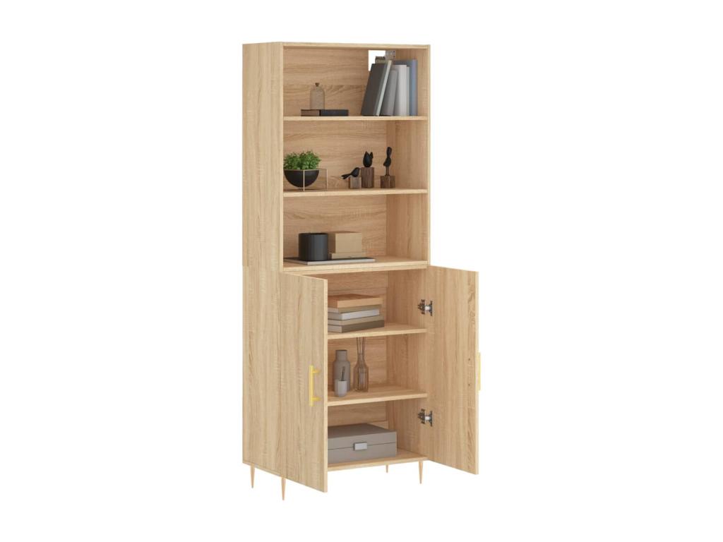 Meubiana Oak Highboard 69.5x34x180 cm Engineered Wood
