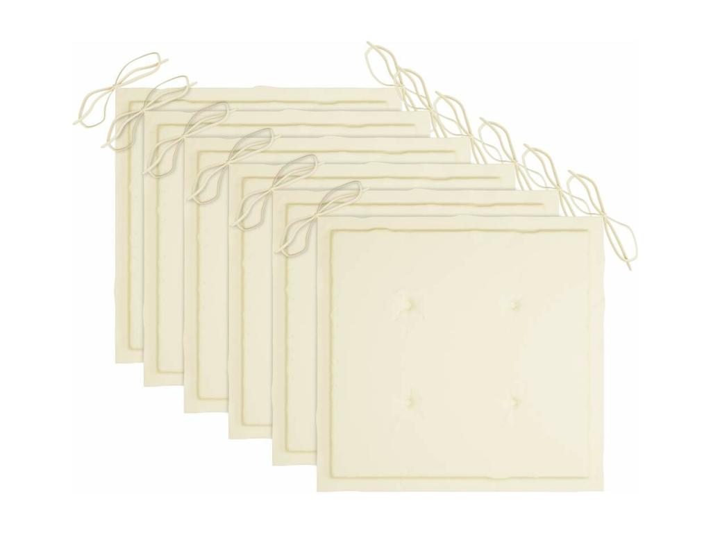 Laviecasa ELRZ34659 Folding Outdoor Chairs, Set of 6 with Cushions