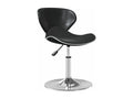 Black Faux Leather Bar Stool Laviecasa UVUA98215