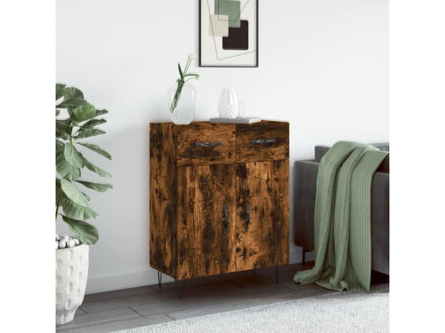 Smoked oak sideboard 69.5x34x90 cm engineered wood