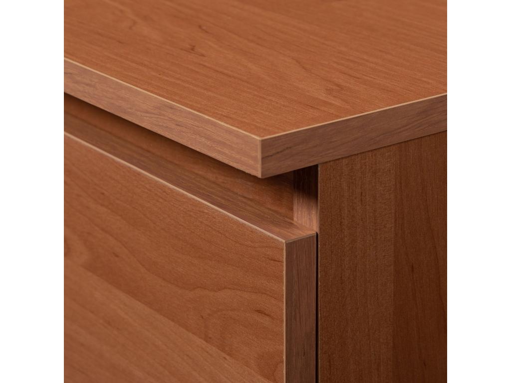 Large Laviecasa right-hand corner desk B20 Alder 155 cm 1 door 3 drawers with alder front 4 shelves 155x85x77 cm MGOQ48332