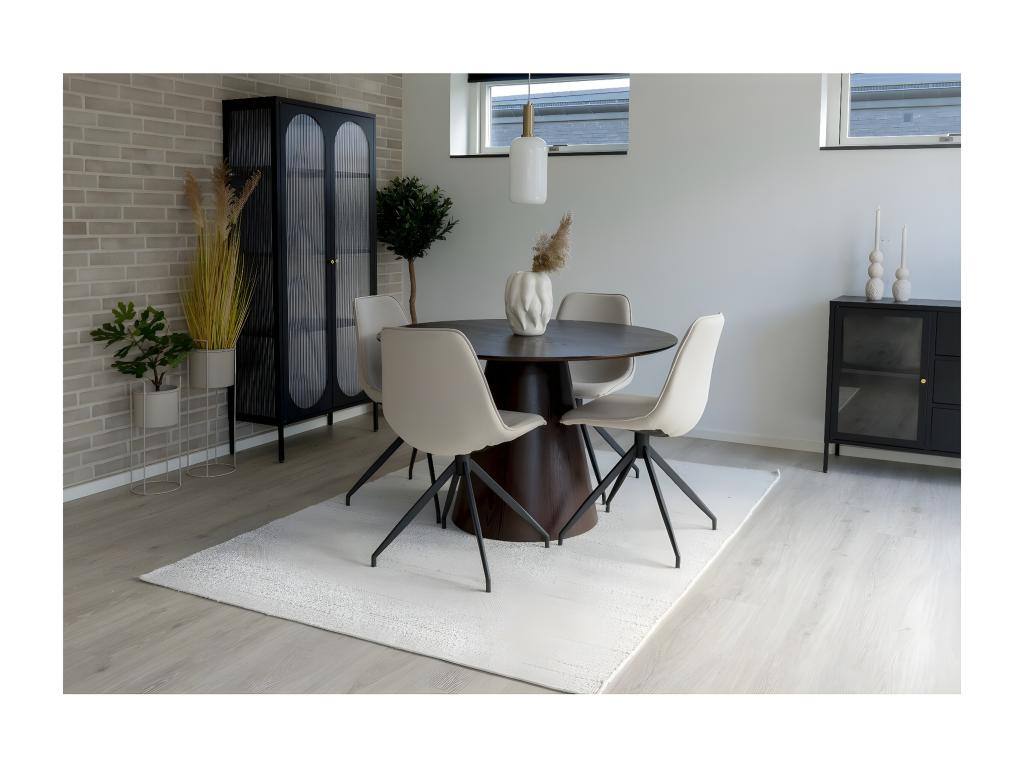Set of 2 Meubiana Beige Chairs 54x48x86 cm Meubiana