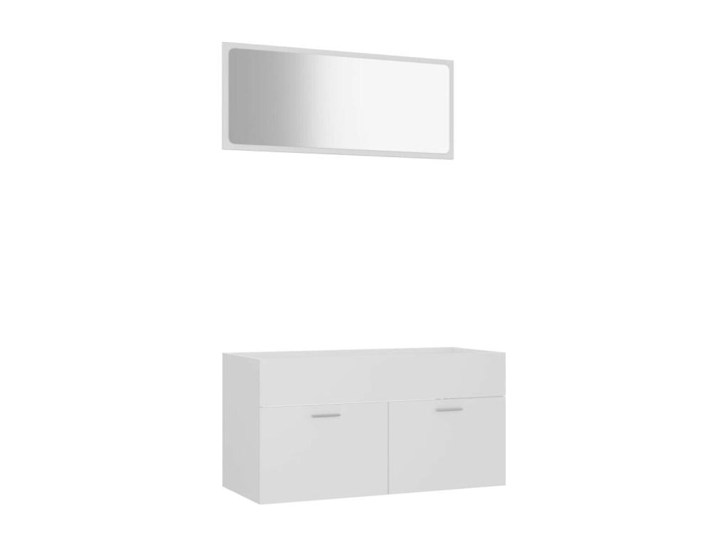 2-piece bathroom furniture set, white, 12 CQVG65851