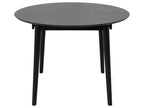 Montreux dining table 115/154cm with additional black shelves. QTOB82258