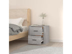 Meubiana wall-mounted bedside table, grey, 50x36x47 cm