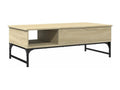 Laviecasa oak coffee table 100x50x35cm engineered wood and metal OSXM68928
