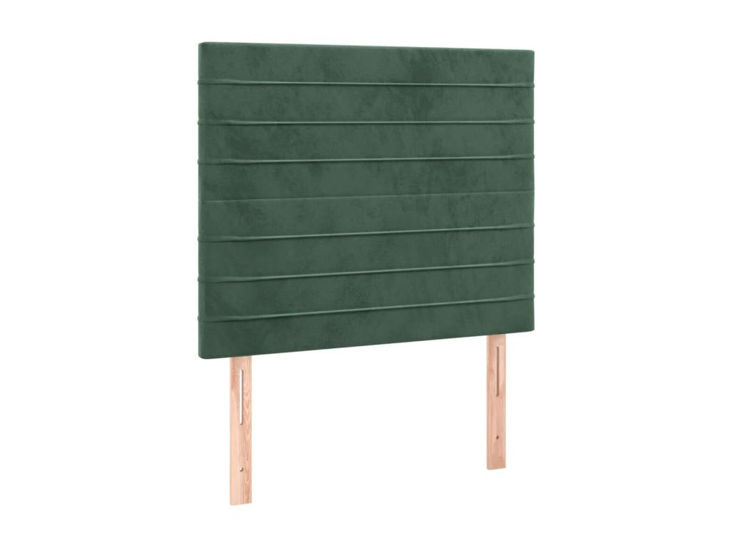 2-piece headboard set, dark green, 80x5x78/88 cm, velvet, FMCI76400